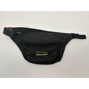 Retro America New York Money Bag Fanny Pack Neon Green Yellow Pink Black